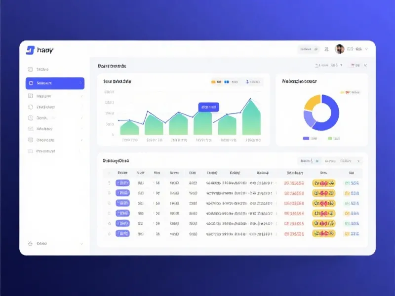 数据分析仪表盘展示